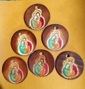 Porte-clefs Sainte Famille coloré