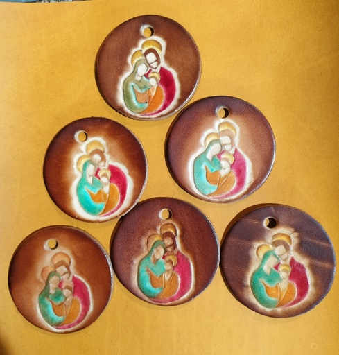 Porte-clefs Sainte Famille coloré